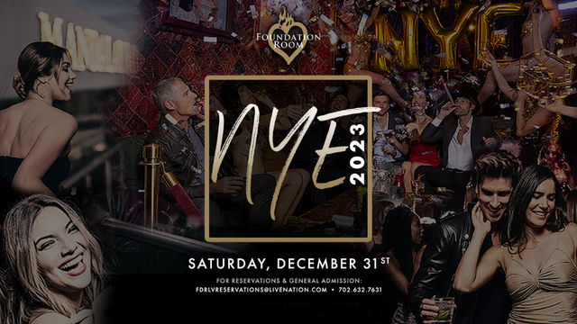 Vegas New Year's Eve rooftop club - Foundation Room at Mandalay Bay hotel  Tickets, Sun, Dec 31, 2023 at 8:30 PM