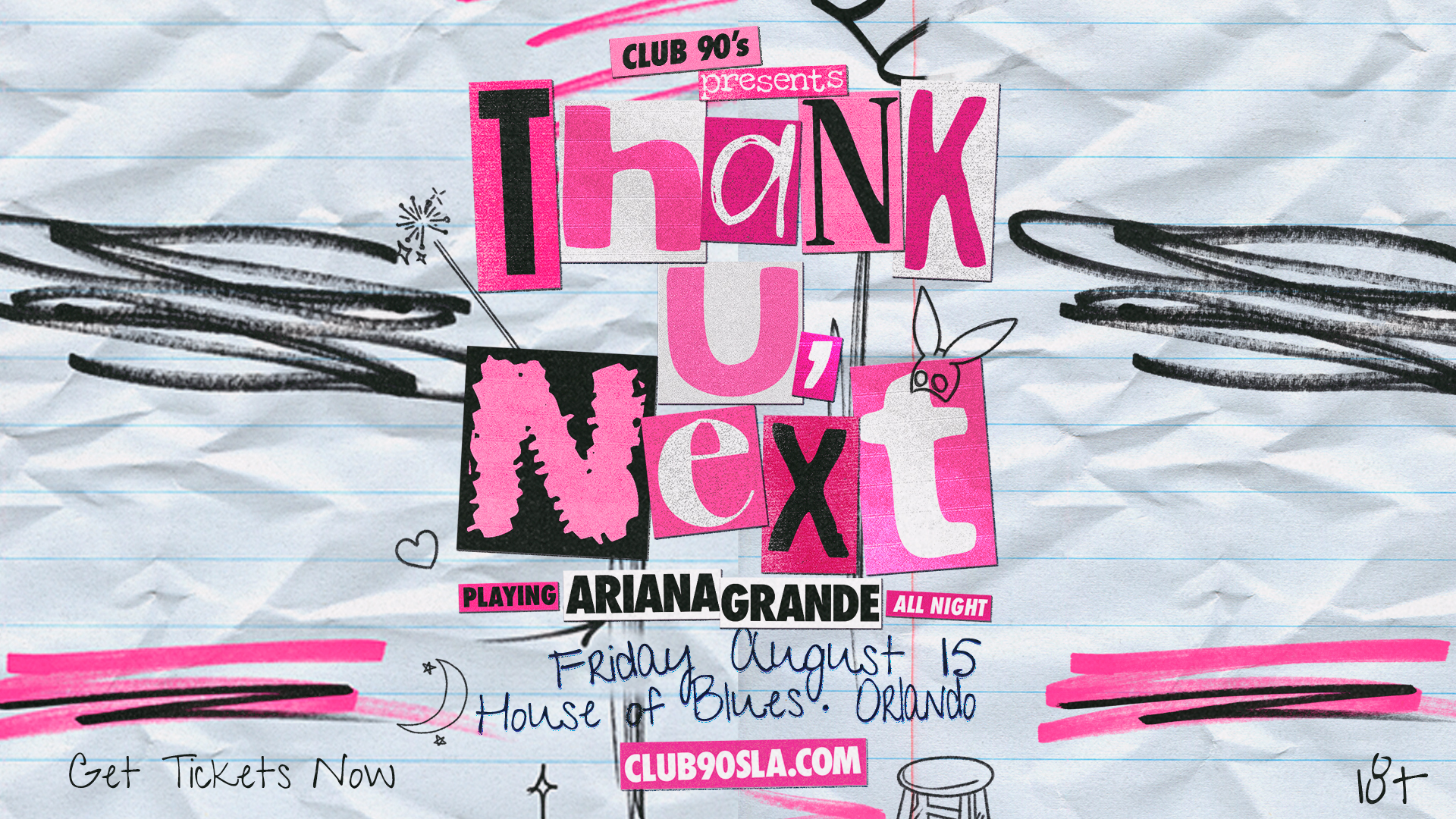 Thank U, Next - Ariana Grande Night (18+)